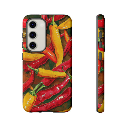 Yellow and Red Chili Peppers Phone Case