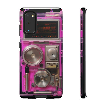 Cyberpunk Techno Gadget Walkman: Retro-Futuristic Premium Tough Phone Case | Iconic Style for iPhone, Samsung Galaxy, and Google Pixel