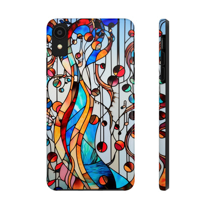 Golden Era Elegance: Art Deco Stained Glass iPhone Case | Vintage Glamour in Modern Protection