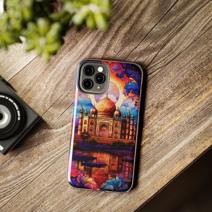 Taj Mahal Silhouette iPhone Case | Royal Elegance for Models 11 through 14 Pro Max