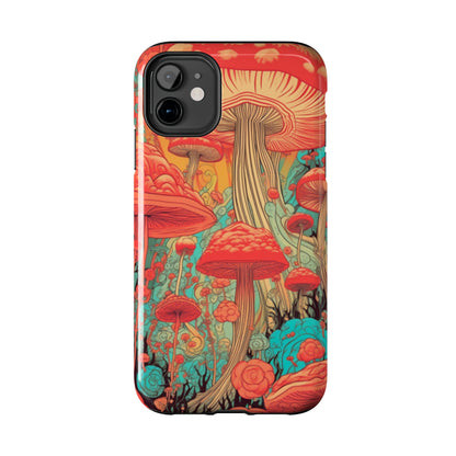 Trippy Magic Mushroom Tough iPhone Case | Embrace the Psychedelic Art