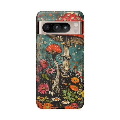 Trippy Magic Mushroom Retro Art Phone Case