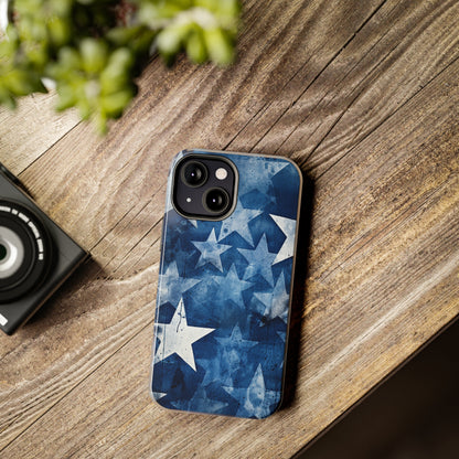 Starry Nights: Denim Dreams | Celestial Star-Patterned iPhone Case