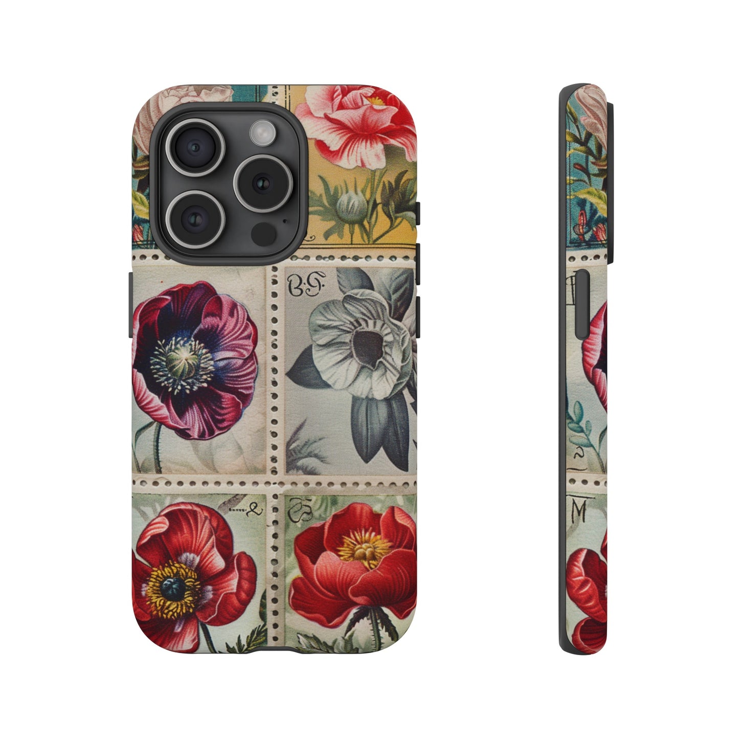 Vintage Floral Stamps Phone Case