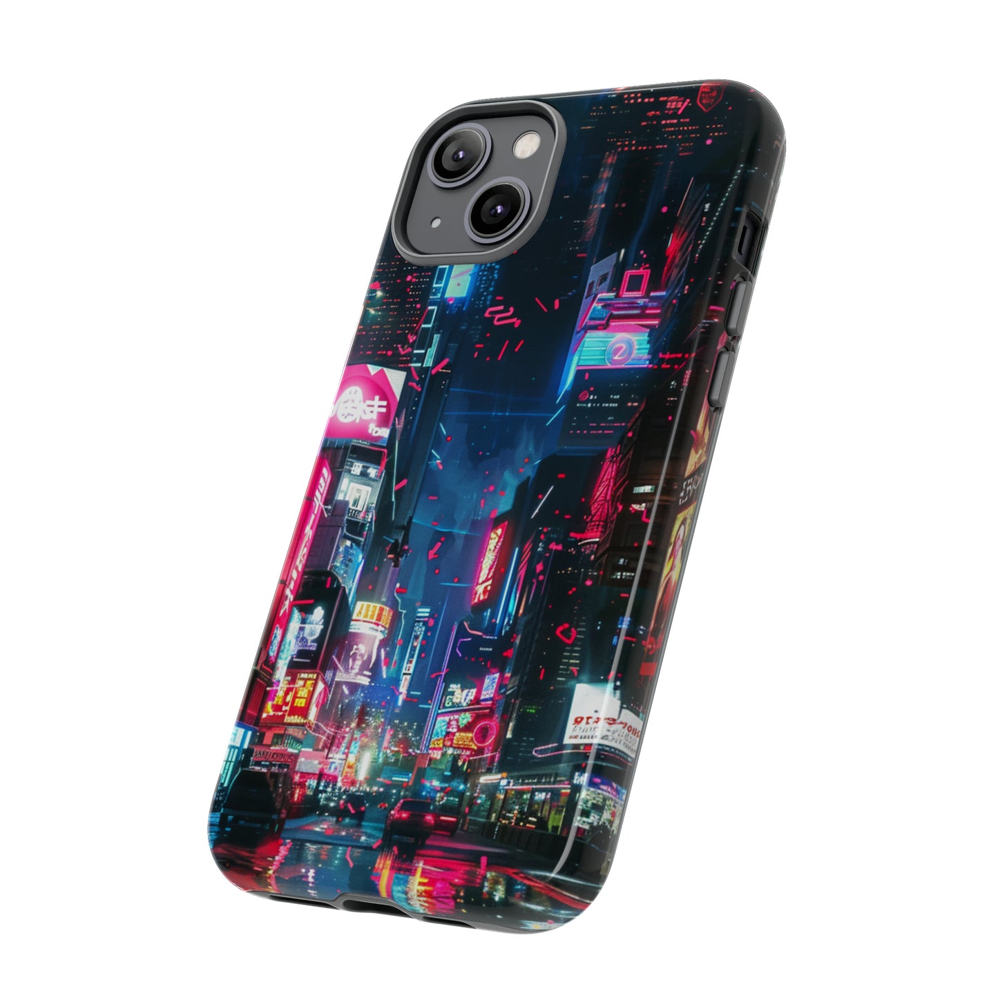 Cyberpunk Tokyo Cityscape Phone Case