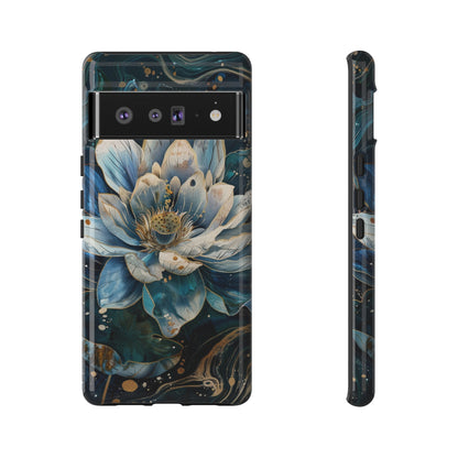 Zen Stained Glass Lotus Floral Design Phone Case