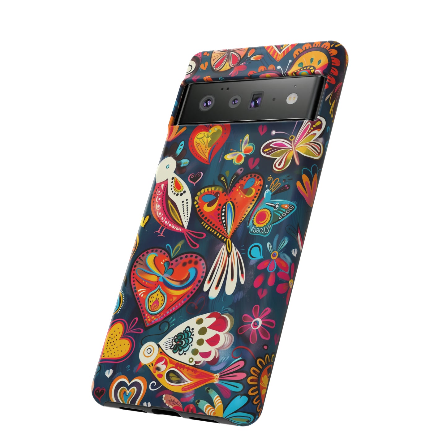 Bright Colorful Mexican Style Mural Painting Phone Case