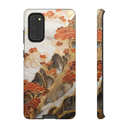 Chiyogami Floral Tough iPhone Case Galaxy S23 S22 S21 S20 Plus Ultra | Iphone 14 13 12 11 8 Pro Max Mini | Pixel 7 6 Pro 5 | Japanese Boho