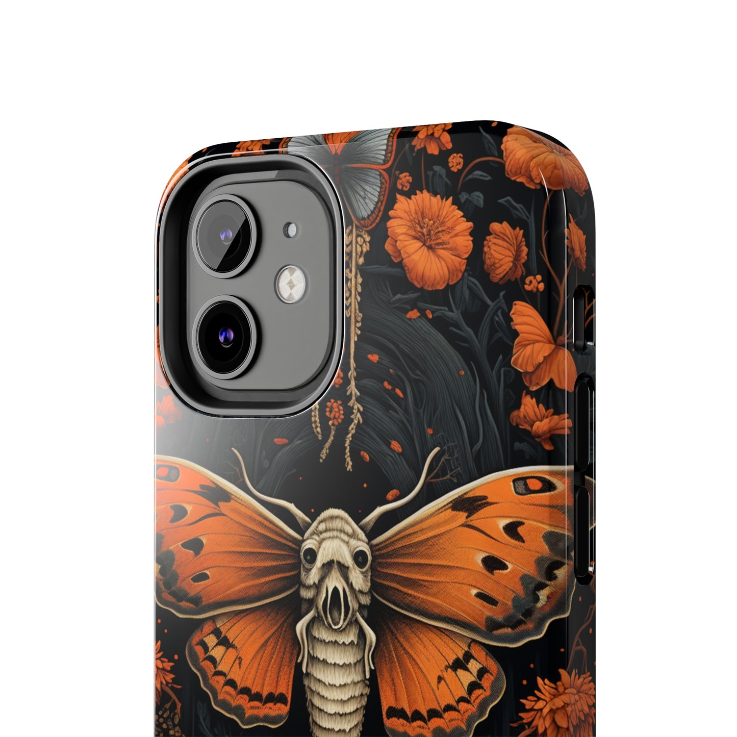 Eerie Elegance: Halloween Goth Moth Apple Phone Case | Dark Enchantment iPhone Case