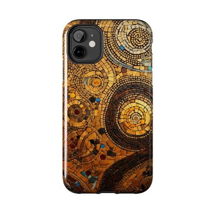 Golden Spiral Tile iPhone Case | Add Glamour and Elegance to Your Device