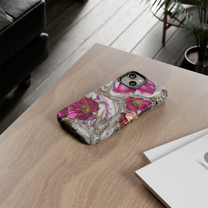 Stained Glass Magenta Floral Paisley Explosion Phone Case