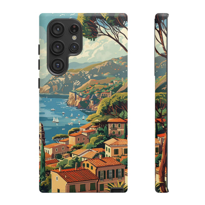 Midcentury French Riviera Landscape Painting Phone Case