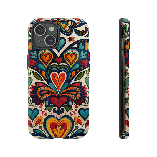 Mexican Style Mural Painting Phone Case for iPhone 15