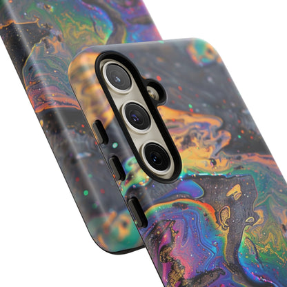 Opalescent Marbled Holographic Print Phone Case