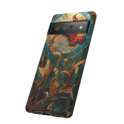 Art Nouveau Floral Full Moon Phone Case