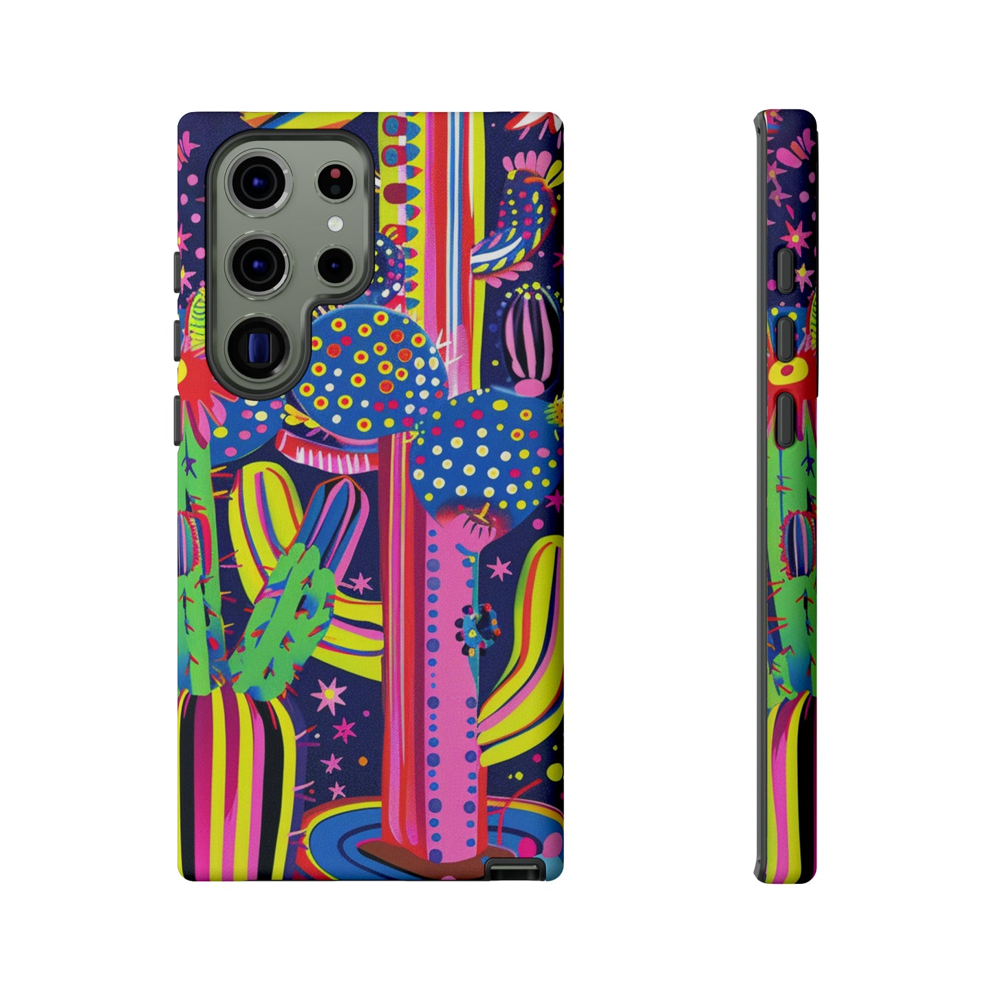 Retro 1960s Psychedelic Cactus Flowers Phone Case