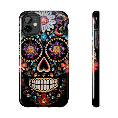 Sugar Skull iPhone Case | Dia de los Muertos Design for Apple iPhone | Halloween Aesthetic