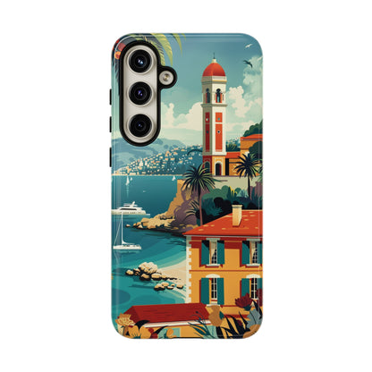 Midcentury French Riviera Landscape Painting Phone Case