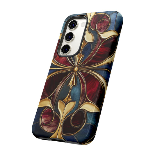 Art Deco Design Floral Gold Phone Case for iPhone 15 14 13 12 11 Pro Max Case iPhone 14 Plus iPhone XS Max iPhone XR iPhone 7 8 14 15 Plus SE