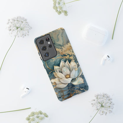 Zen Lotus Gold Floral Phone Case