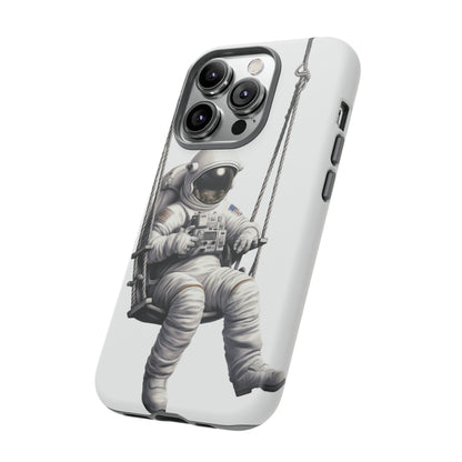 Astronaut on a Swing Phone Case