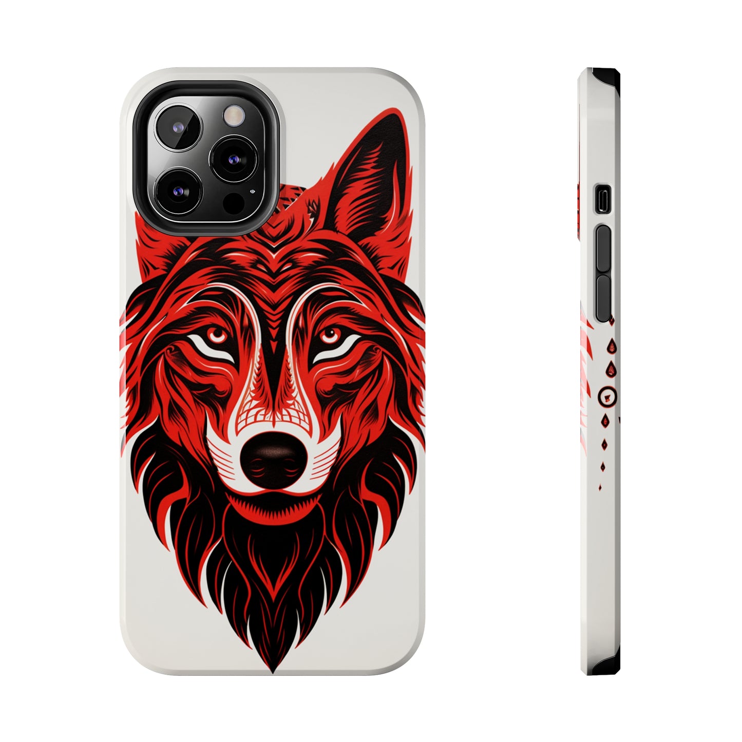 Mystic Echoes: Native American Tribal Wolf | Cultural Heritage iPhone Case