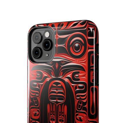 Raven Totems: Northwest Native American Carving | Heritage iPhone Case