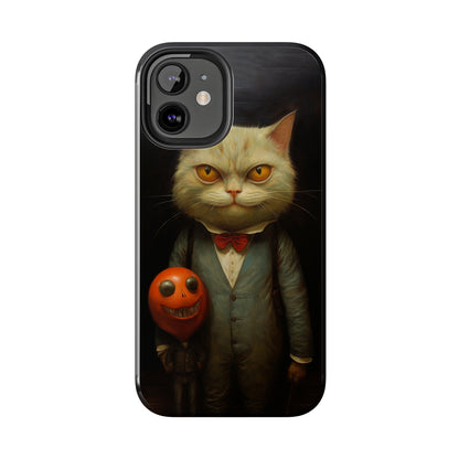 Creepy Spooky Halloween Cat iPhone Case | Dark Academia, Goth