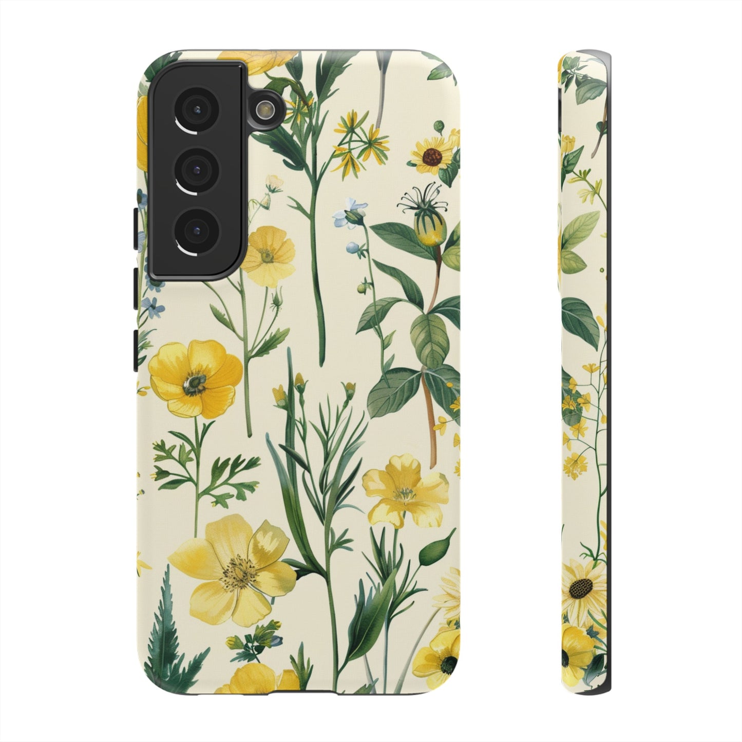 Floral Sage Yellow Wildflower Phone Case