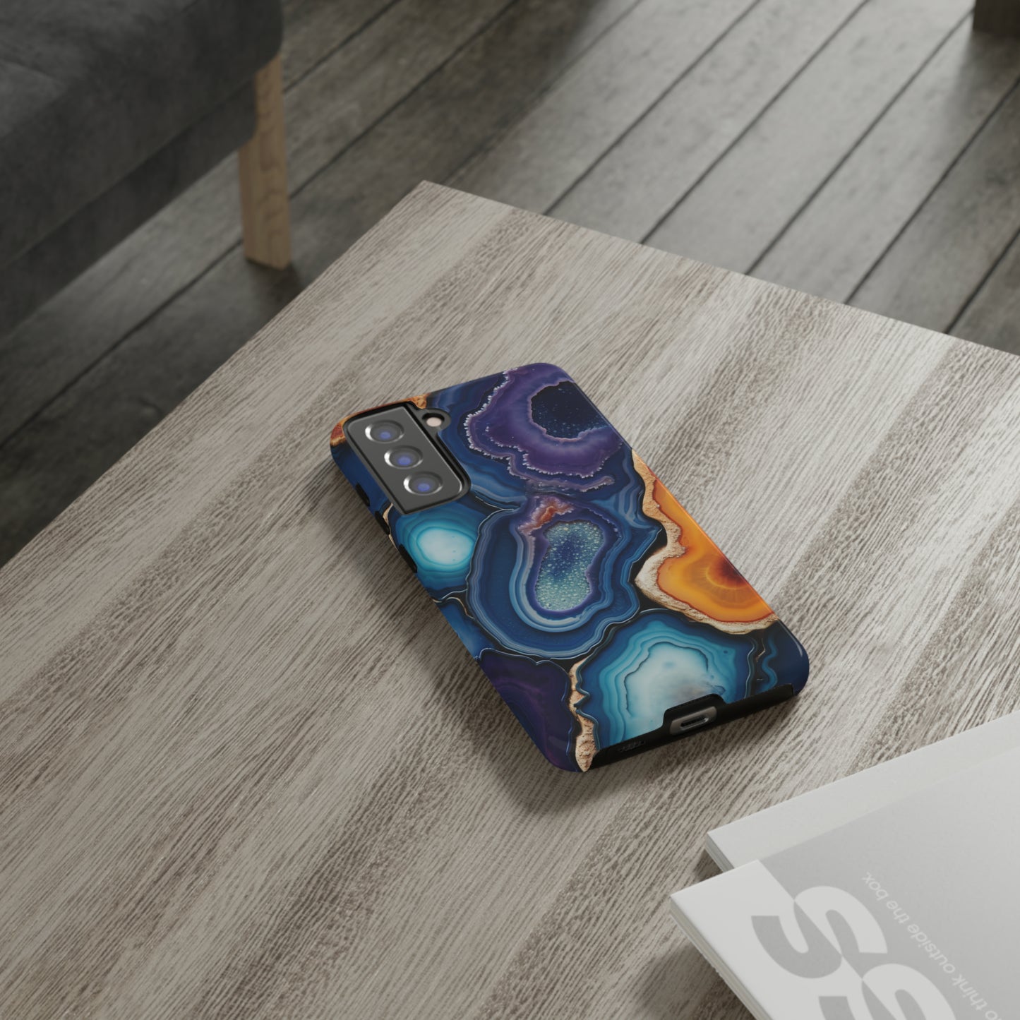 Agate Slice Geode Elegance: Natural Beauty Phone Case