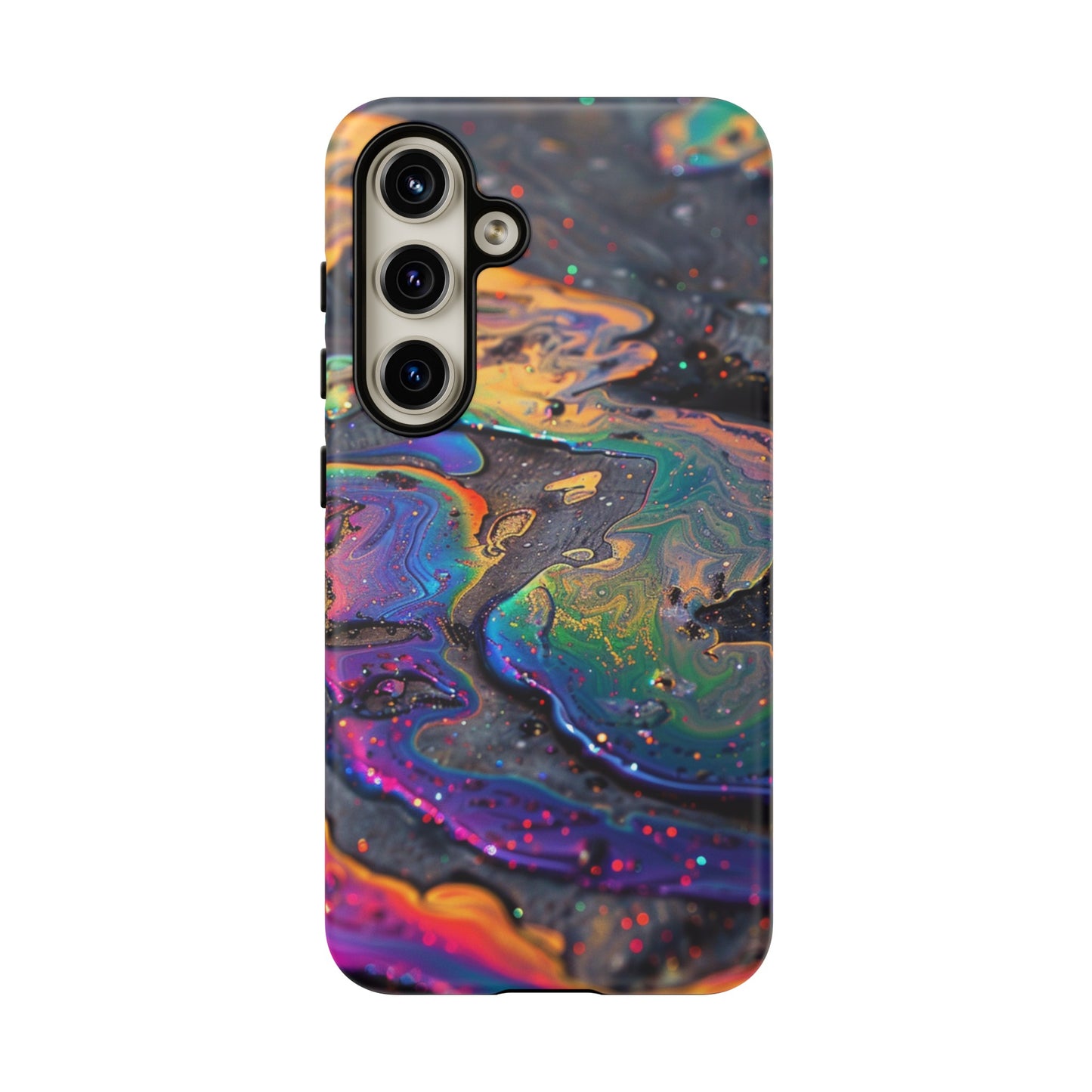 Opalescent Marbled Holographic Print Phone Case