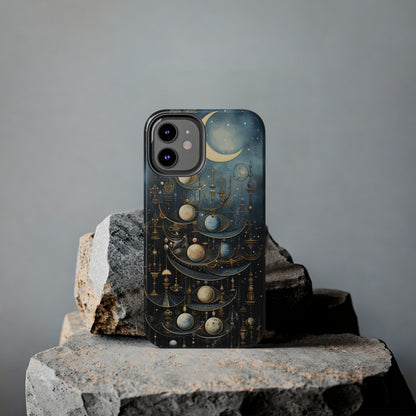 Esoteric Art Nouveau Moon Phases iPhone Case | Embrace the Mystical Beauty of Lunar Transitions