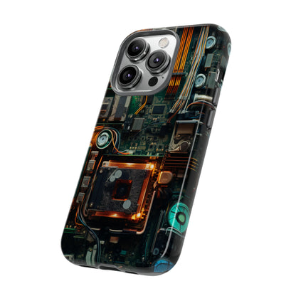 Circuit Board Themed Tough Phone Case