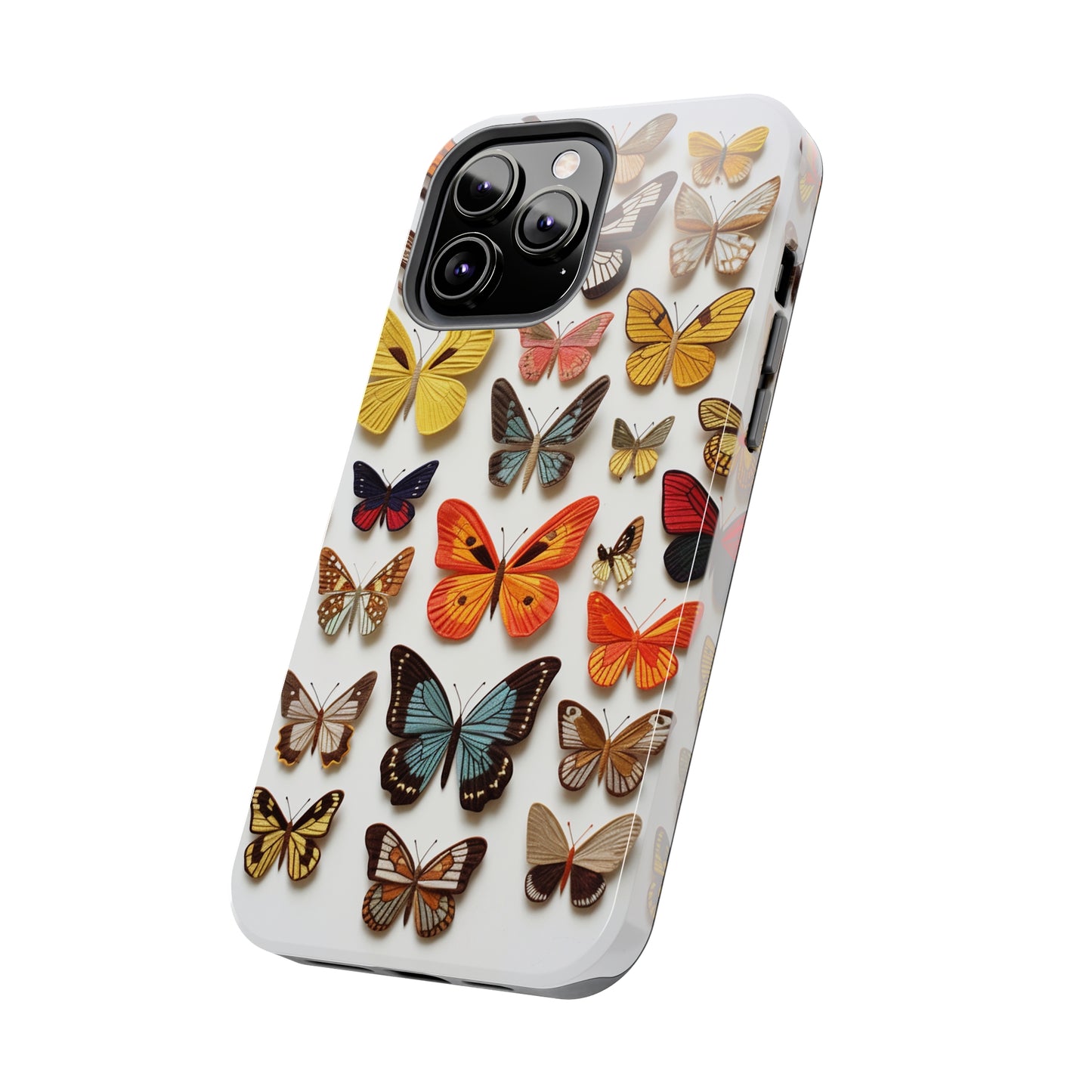 Elegant Embroidery: Delicate Butterfly iPhone Case – Crafted with Precision