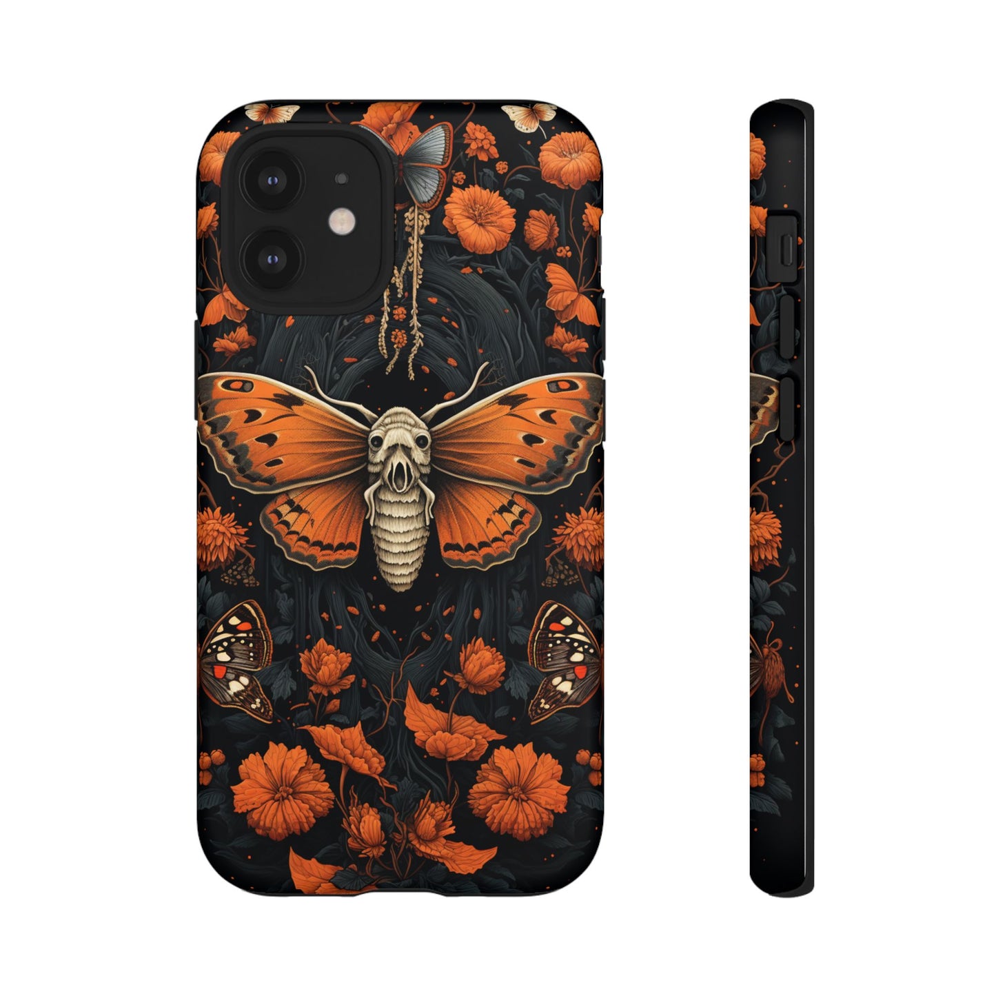 Eerie Elegance Halloween Goth Moth Phone Cover