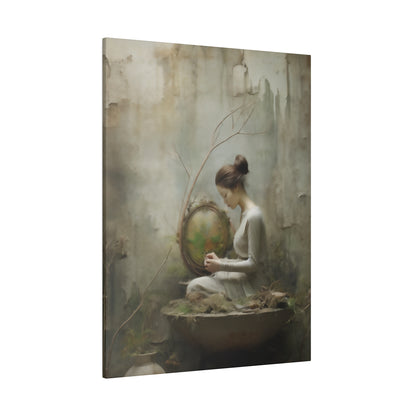 Japandi Fusion: Japanese Scandinavian Mashup | Stretched Canvas Print