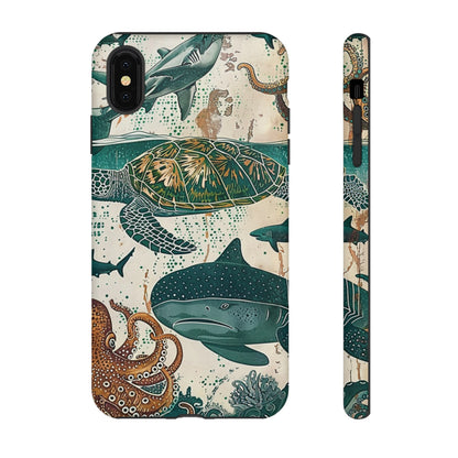 Shark, Turtle, Manta Ray Design Phone Cover