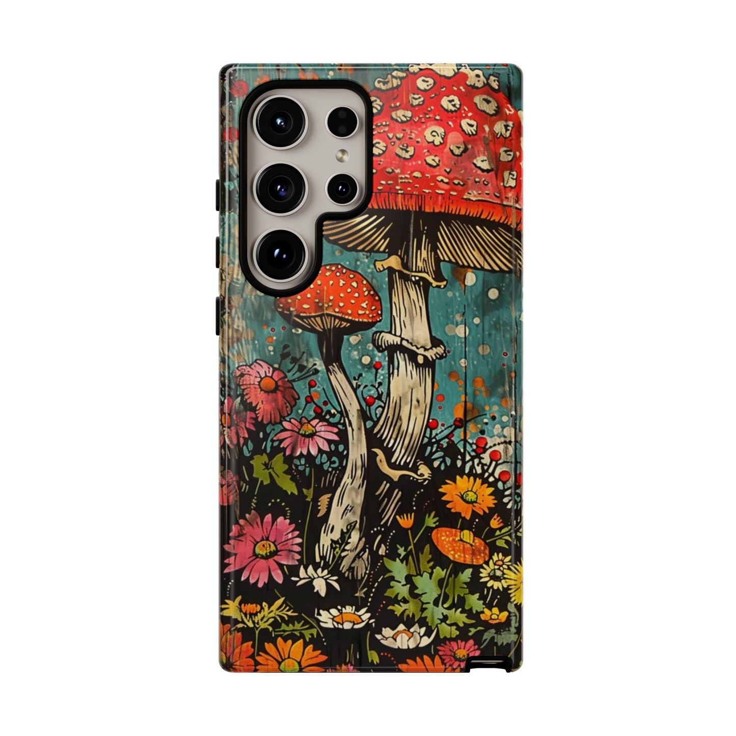 Trippy Magic Mushroom Retro Art Phone Case