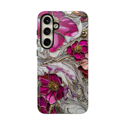 Stained Glass Magenta Floral Paisley Explosion Phone Case