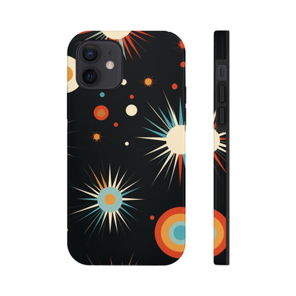 Mid-Century Atomic Age Tough iPhone Case | Retro Phone Cover