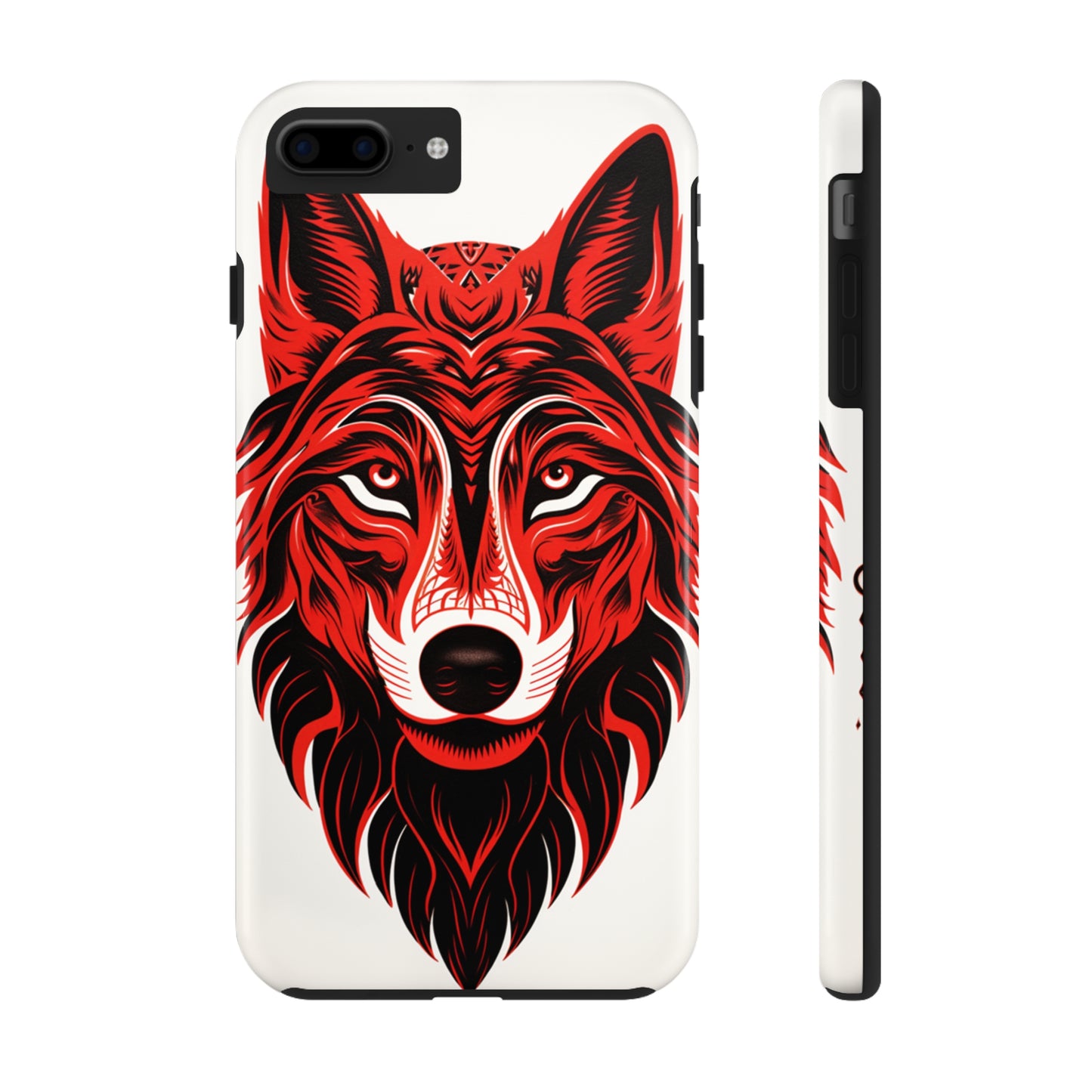 Mystic Echoes: Native American Tribal Wolf | Cultural Heritage iPhone Case