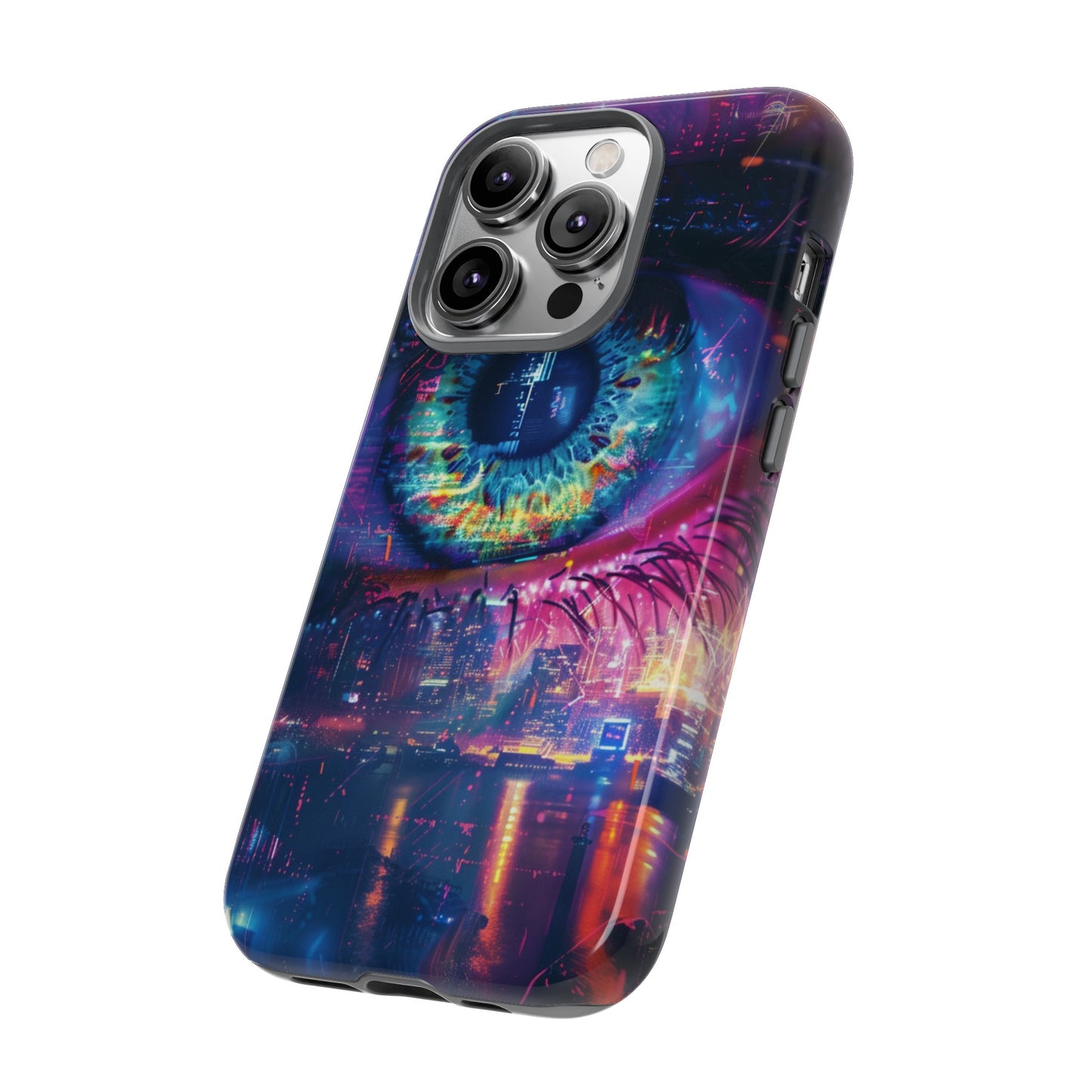 Eye of the Beholder Cyberpunk Art Phone Case