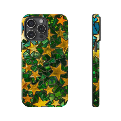 Green Celestial Stained Glass Mosaic Phone Case