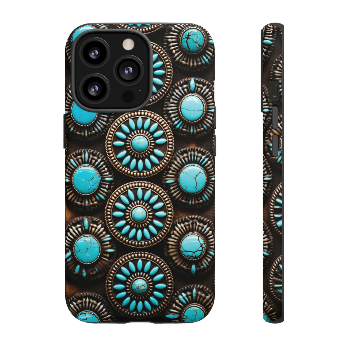 Vintage Navajo Native American Turquoise Concho Phone Case