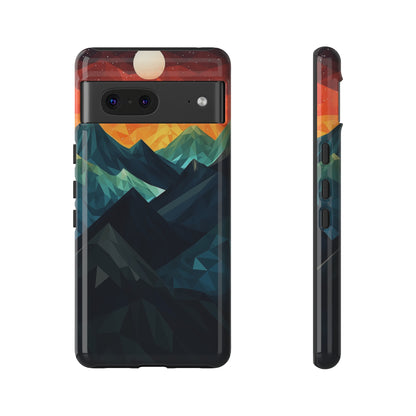 Mountain Abstract Tough Case | Embrace Nature's Beauty with a Durable Phone Case