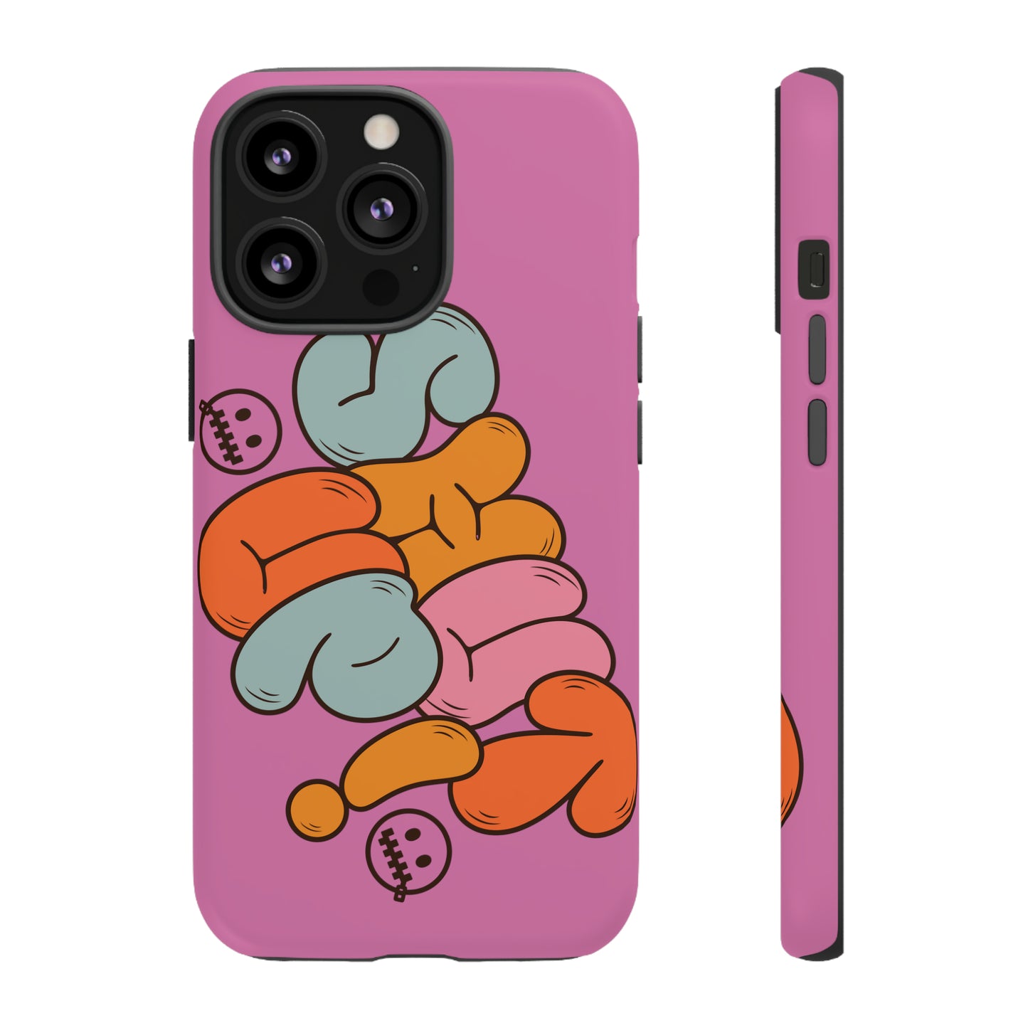 Shut Up Phone Case | Warm Retro Psychedelic Colors | For iPhone, Pixel, Samsung