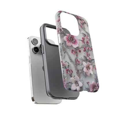 Coquette Aesthetic Floral Art iPhone 12 Case