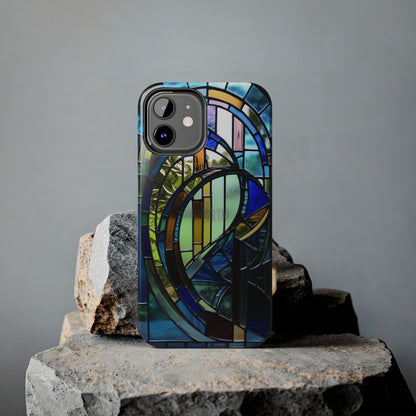 Stained Glass Floral: Art Deco Delight | Boho Chic Tough Case for iPhone & Samsung Galaxy Models