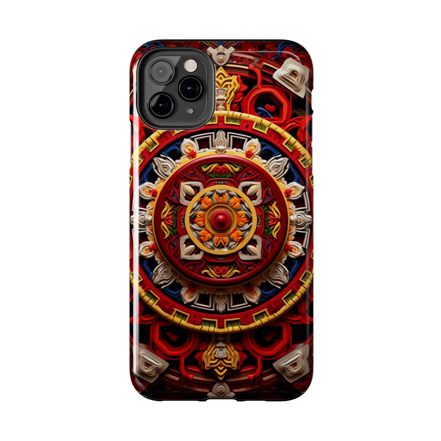 Mystical Visions: Psychedelic Tibet Mandala | Buddhist iPhone Case