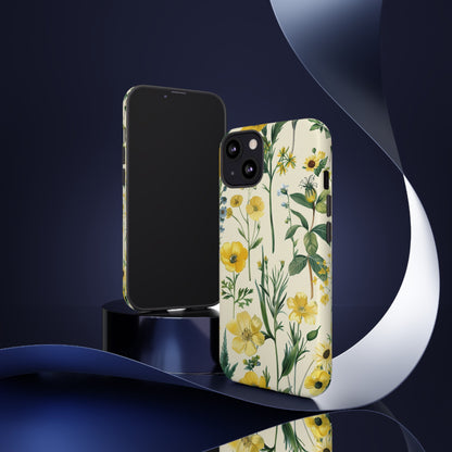 Floral Sage Yellow Wildflower Phone Case